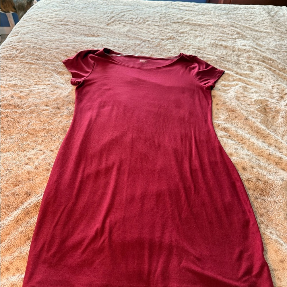 No Boundaries Women's Maxi Dress in Deep Wine Red